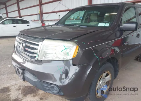 2012 Honda Pilot Lx from USA, damaged, VIN 5FNYF4H2XCB009826